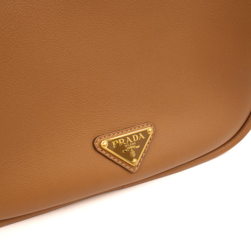 Picture of Prada Cross Body Darling Top-Handle Bag in Cognac, Leather