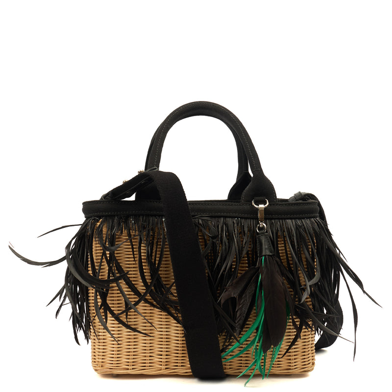 Picture of Prada Tote Midollino in Neutral, Wicker