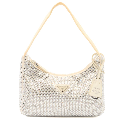 Picture of Prada Mini Bag  Satin Mini-bag in White, Fabric
