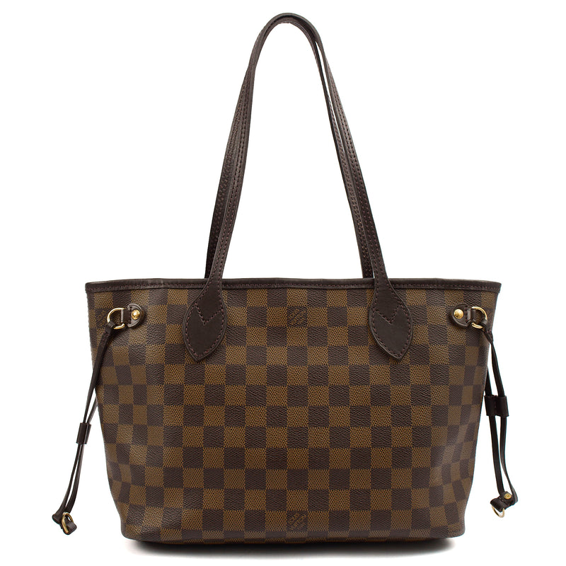 Picture of Louis Vuitton Shoulder Bag Neverfull PM in Damier Ebene, Canvas