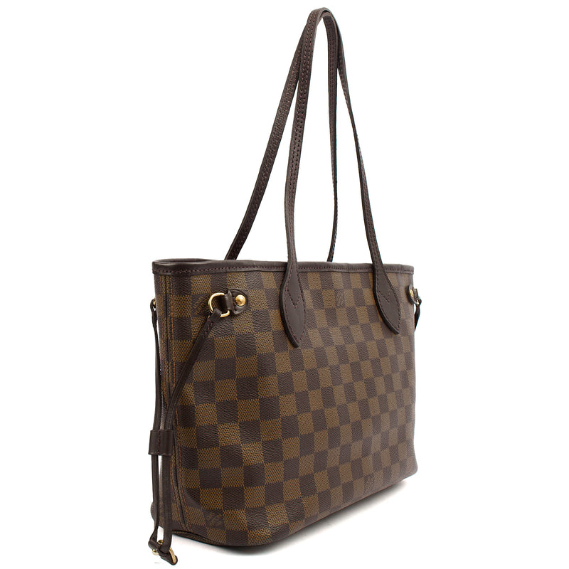 Picture of Louis Vuitton Shoulder Bag Neverfull PM in Damier Ebene, Canvas