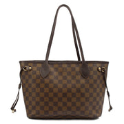 Picture of Louis Vuitton Shoulder Bag Neverfull PM in Damier Ebene, Canvas