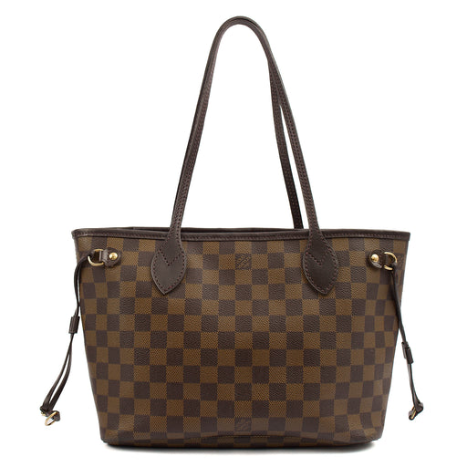 Picture of Louis Vuitton Shoulder Bag Neverfull PM in Damier Ebene, Canvas