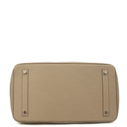 Picture of Hermes Tote Birkin 40 in Gris Tourterelle, Clemence Leather