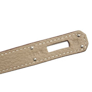 Picture of Hermes Tote Birkin 40 in Gris Tourterelle, Clemence Leather