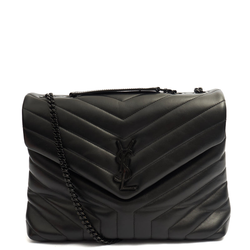 Picture of Saint Laurent Shoulder Bag Lou Lou - Medium in Black, Leather