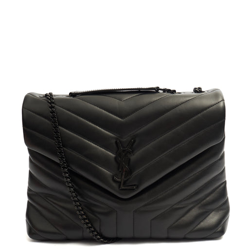 Picture of Saint Laurent Shoulder Bag Lou Lou - Medium in Black, Leather