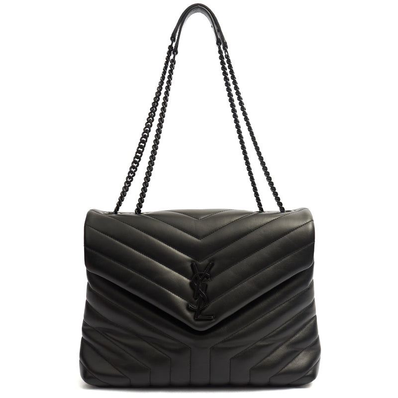 Picture of Saint Laurent Shoulder Bag Lou Lou - Medium in Black, Leather