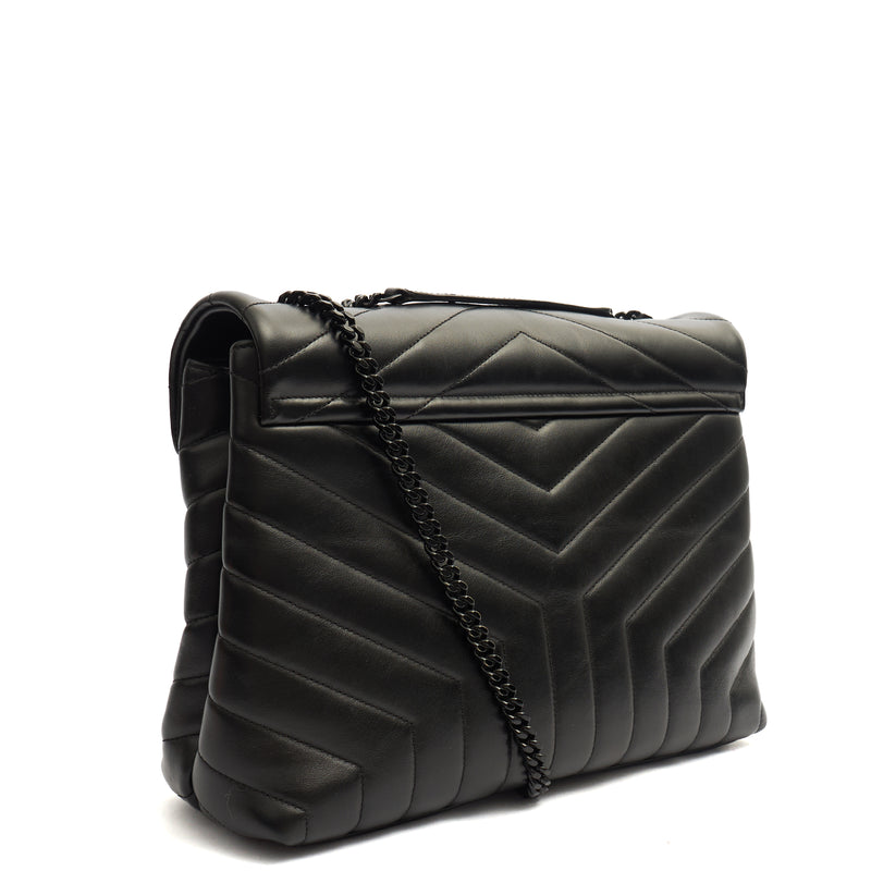 Picture of Saint Laurent Shoulder Bag Lou Lou - Medium in Black, Leather