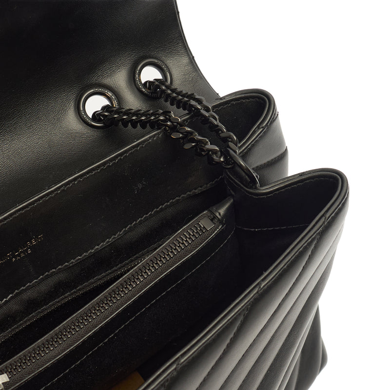 Picture of Saint Laurent Shoulder Bag Lou Lou - Medium in Black, Leather