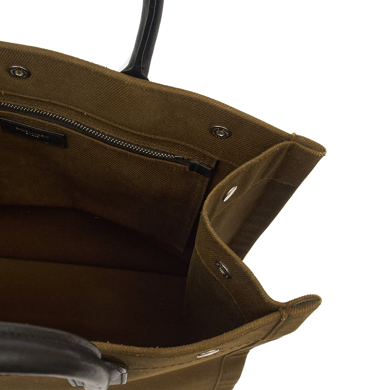 Picture of Saint Laurent Tote Rive Gauche Tote in Green, Fabric