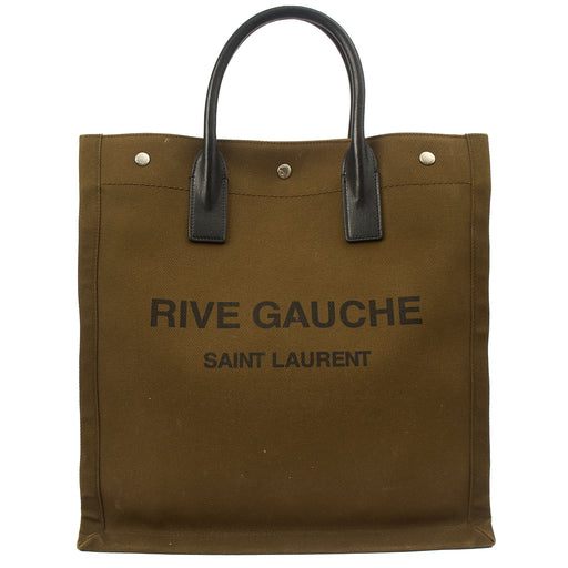 Picture of Saint Laurent Tote Rive Gauche Tote in Green, Fabric