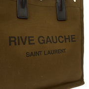 Picture of Saint Laurent Tote Rive Gauche Tote in Green, Fabric