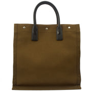 Picture of Saint Laurent Tote Rive Gauche Tote in Green, Fabric