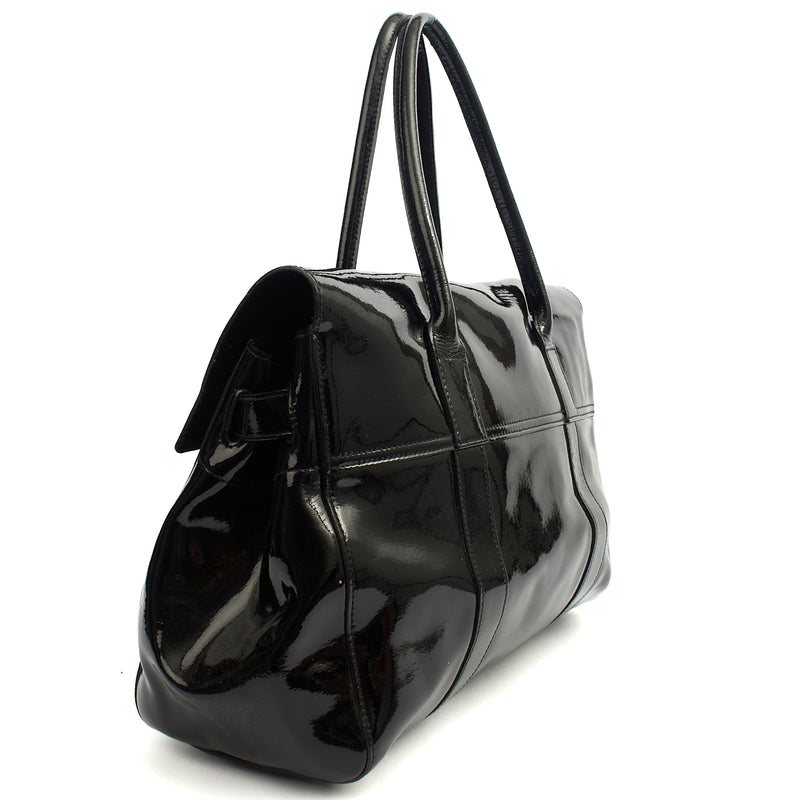 Picture of Mulberry Tote Bayswater Heritage in Black, Patent Leather
