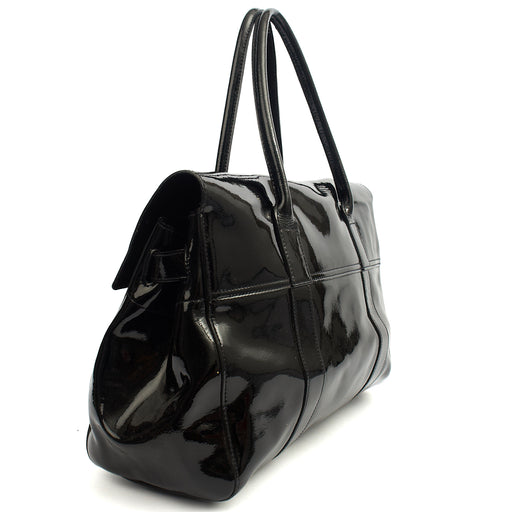 Picture of Mulberry Tote Bayswater Heritage in Black, Patent Leather