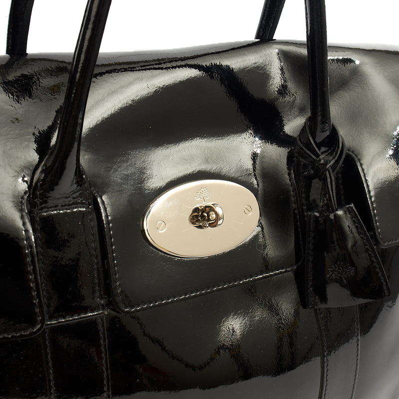 Picture of Mulberry Tote Bayswater Heritage in Black, Patent Leather