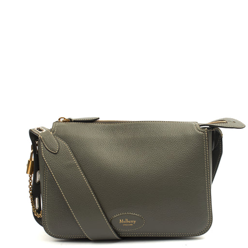 Picture of Mulberry Cross Body Billie in Grey, Calfskin Leather