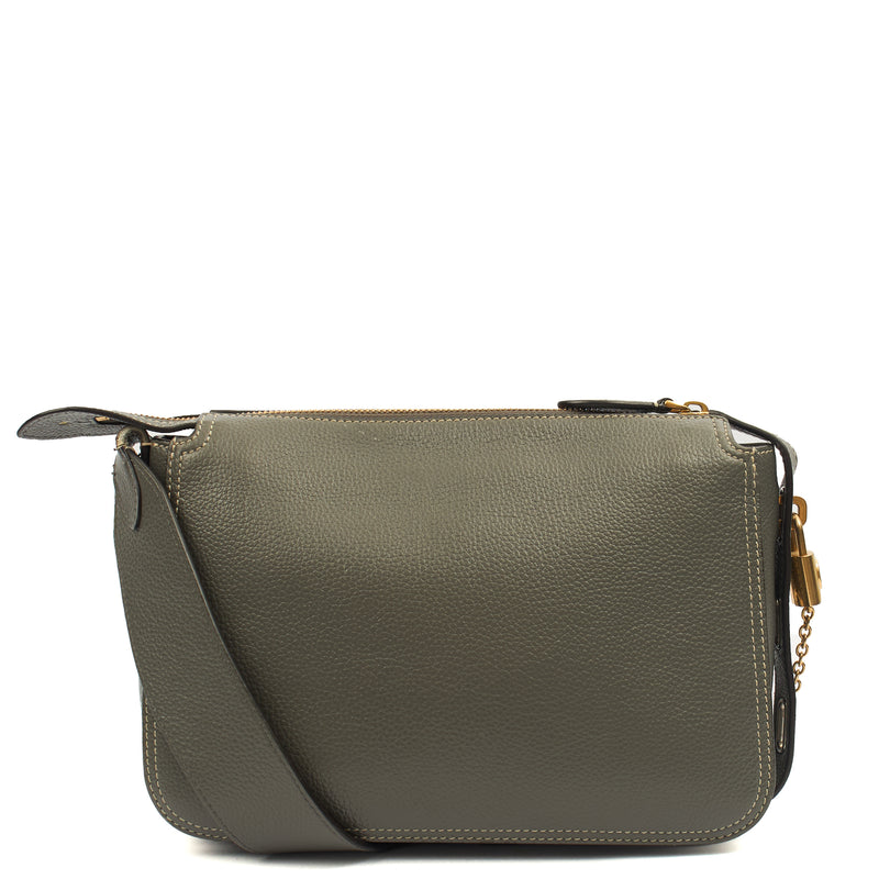 Picture of Mulberry Cross Body Billie in Grey, Calfskin Leather