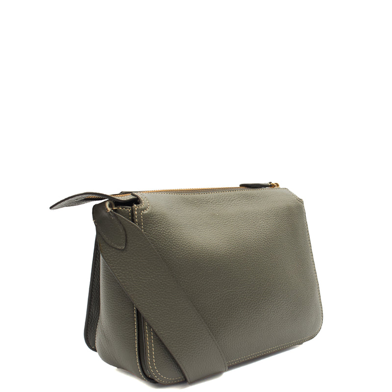 Picture of Mulberry Cross Body Billie in Grey, Calfskin Leather