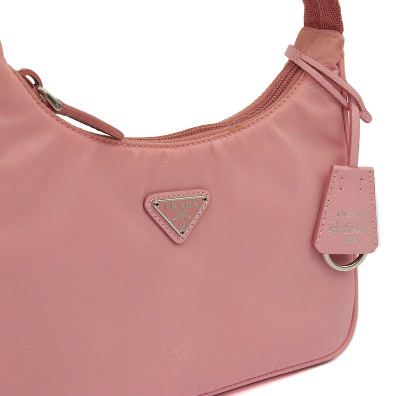 Picture of Prada Shoulder Bag Re-edition 2000 Nylon Mini Bag in Pink, Nylon