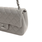 Picture of Chanel Cross Body Classic - Mini (Rectangular) in Grey, Calfskin Leather