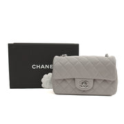 Picture of Chanel Cross Body Classic - Mini (Rectangular) in Grey, Calfskin Leather