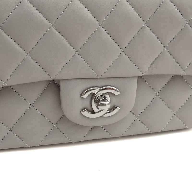 Picture of Chanel Cross Body Classic - Mini (Rectangular) in Grey, Calfskin Leather