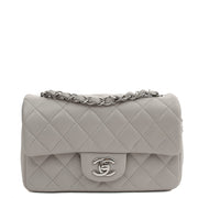 Picture of Chanel Cross Body Classic - Mini (Rectangular) in Grey, Calfskin Leather