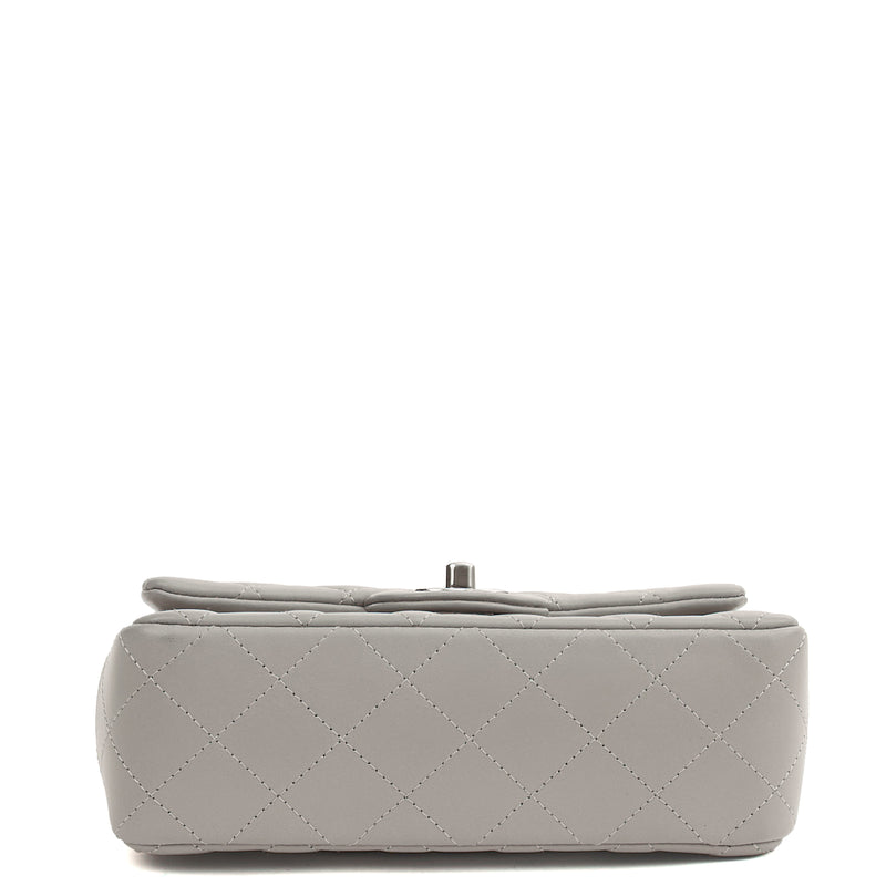 Picture of Chanel Cross Body Classic - Mini (Rectangular) in Grey, Calfskin Leather