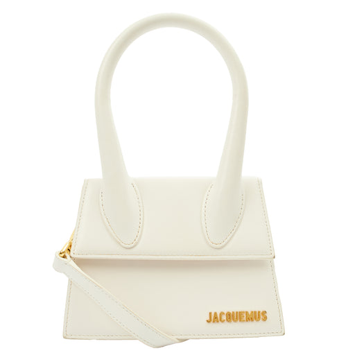 Picture of Jacquemus Cross Body Le Chiquito Moyen in White, Leather