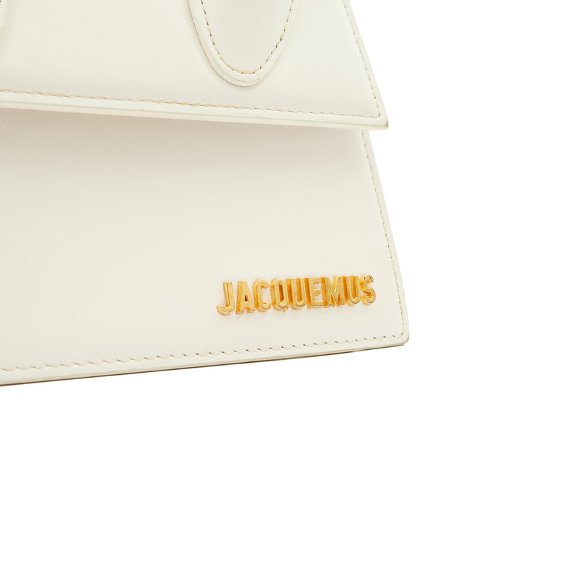 Picture of Jacquemus Cross Body Le Chiquito Moyen in White, Leather