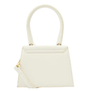 Picture of Jacquemus Cross Body Le Chiquito Moyen in White, Leather