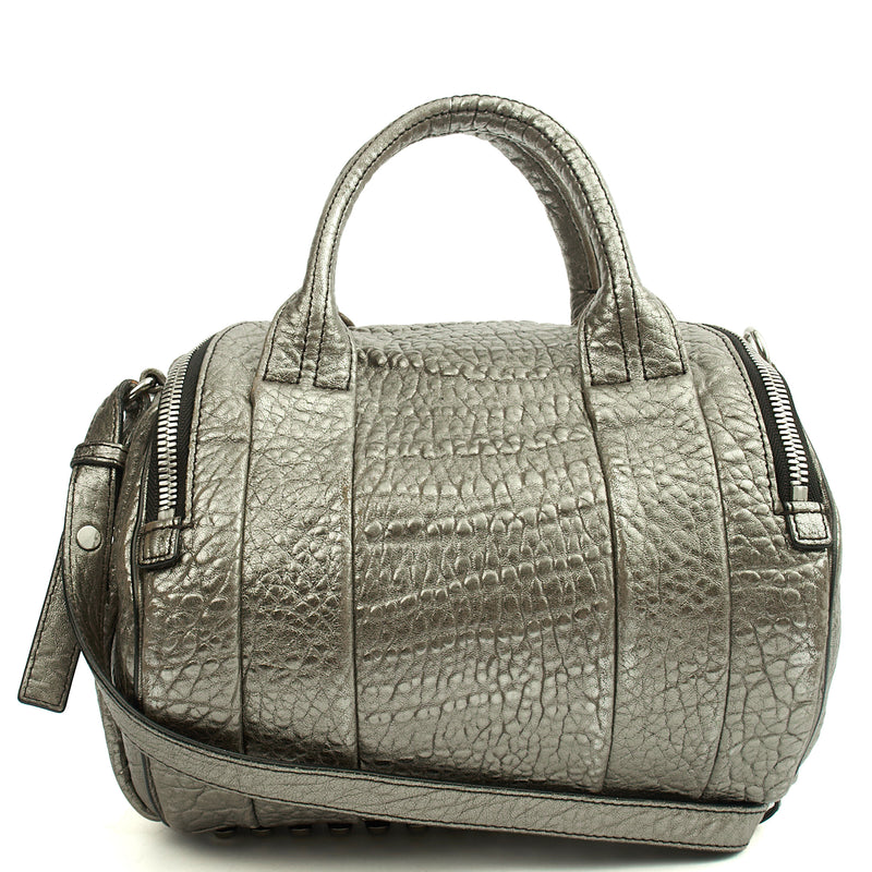 Picture of Alexander Wang Cross Body Rocco in Metallic, Leather