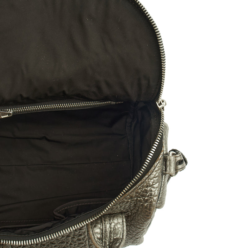 Picture of Alexander Wang Cross Body Rocco in Metallic, Leather