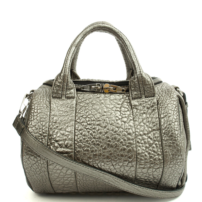 Picture of Alexander Wang Cross Body Rocco in Metallic, Leather