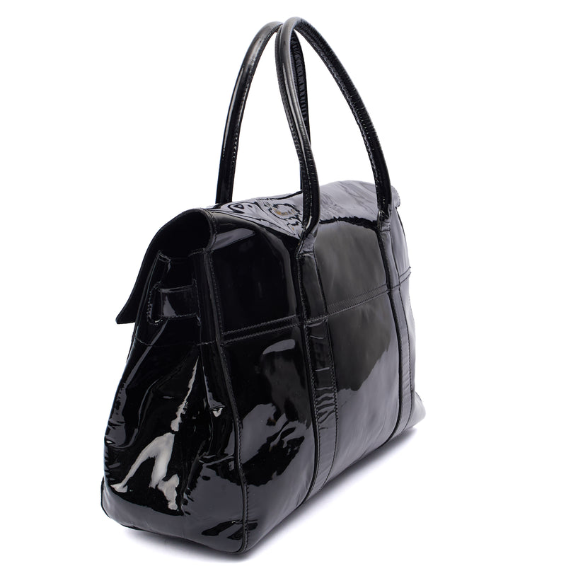 Picture of Mulberry Tote Bayswater Heritage in Black, Patent Leather