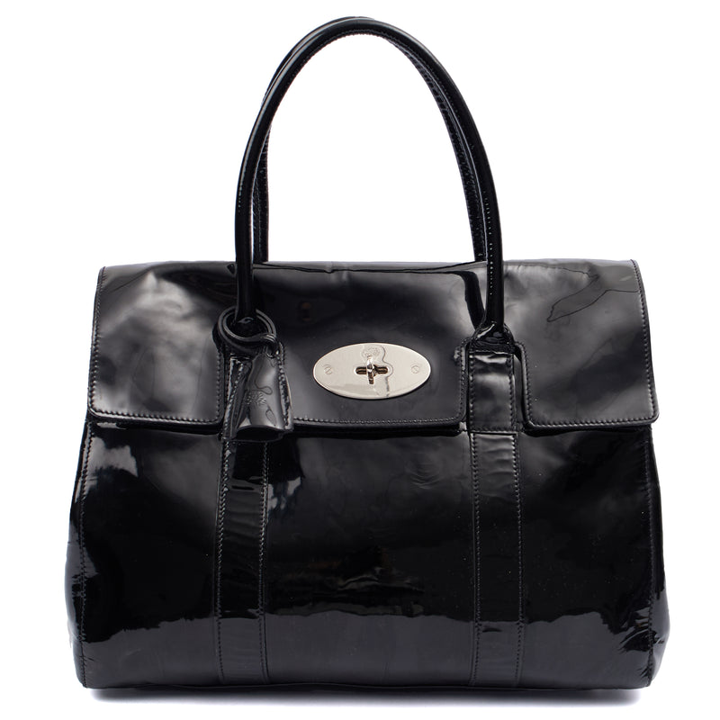 Picture of Mulberry Tote Bayswater Heritage in Black, Patent Leather