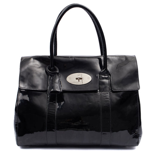 Picture of Mulberry Tote Bayswater Heritage in Black, Patent Leather