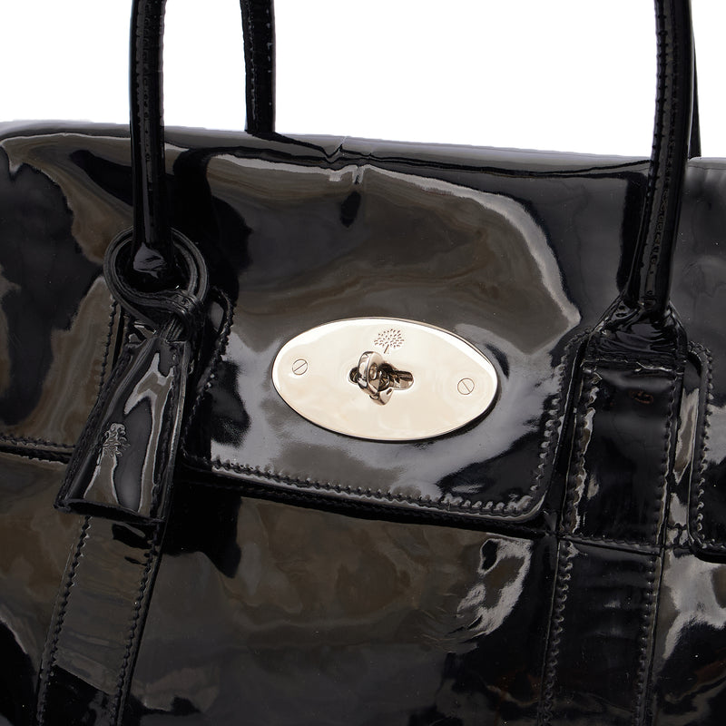Picture of Mulberry Tote Bayswater Heritage in Black, Patent Leather
