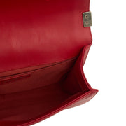 Picture of Chanel Shoulder Bag Boy - Medium in Red, Calfskin Leather