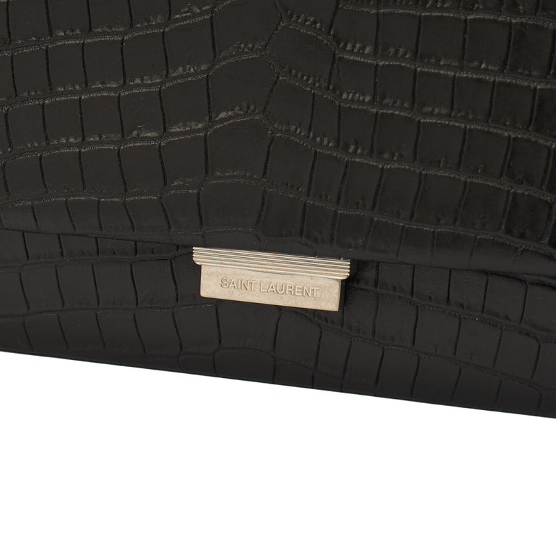 Picture of Saint Laurent Cross Body Crossbody in Black, Exotic Effect Leather
