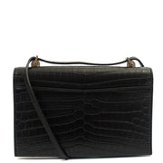 Picture of Saint Laurent Cross Body Crossbody in Black, Exotic Effect Leather