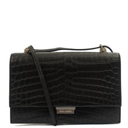 Picture of Saint Laurent Cross Body Crossbody in Black, Exotic Effect Leather