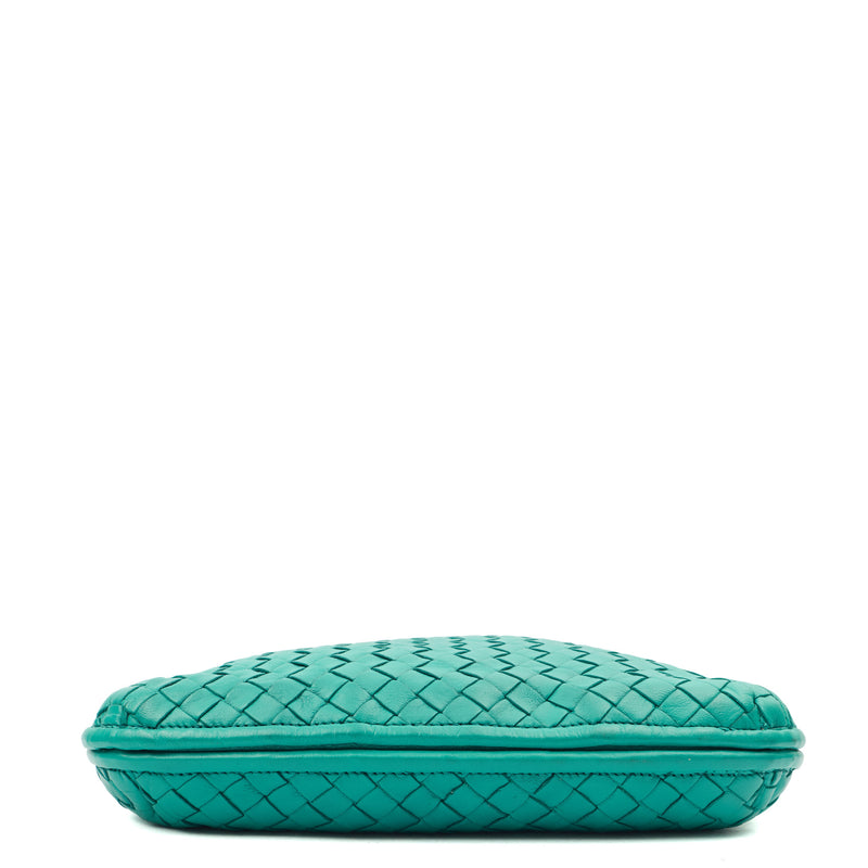 Bottega Veneta Cross Body Intrecciato Crossbody in Blue, Intrecciato Nappa