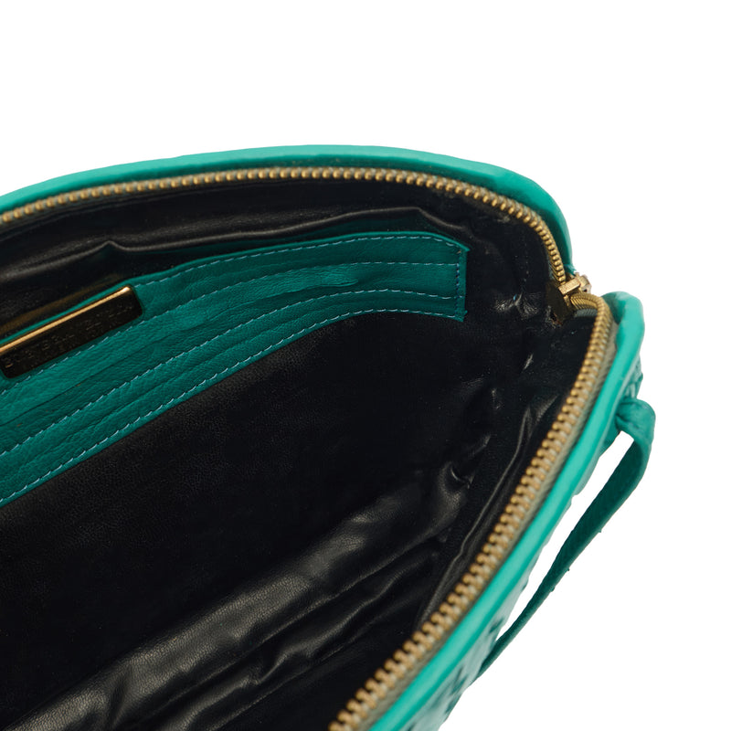 Bottega Veneta Cross Body Intrecciato Crossbody in Blue, Intrecciato Nappa