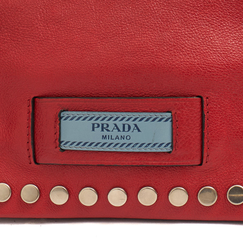 Picture of Prada Shoulder Bag Shoulder Bag in Fiery Red , Calfskin