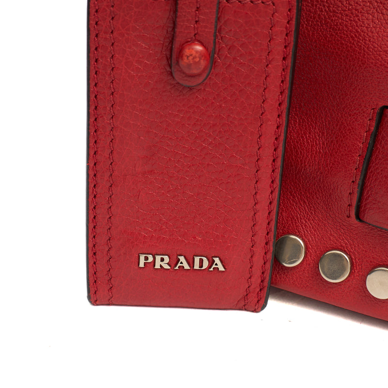 Picture of Prada Shoulder Bag Shoulder Bag in Fiery Red , Calfskin