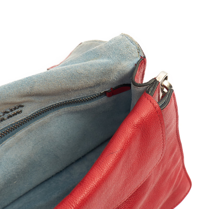 Picture of Prada Shoulder Bag Shoulder Bag in Fiery Red , Calfskin