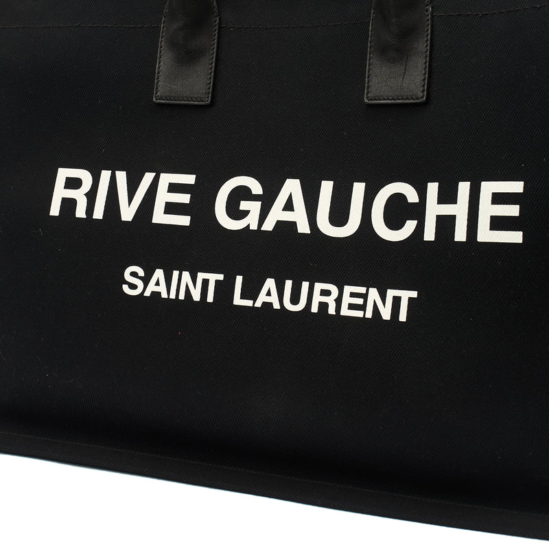 Picture of Saint Laurent Tote Rive Gauche Tote in Black, Fabric